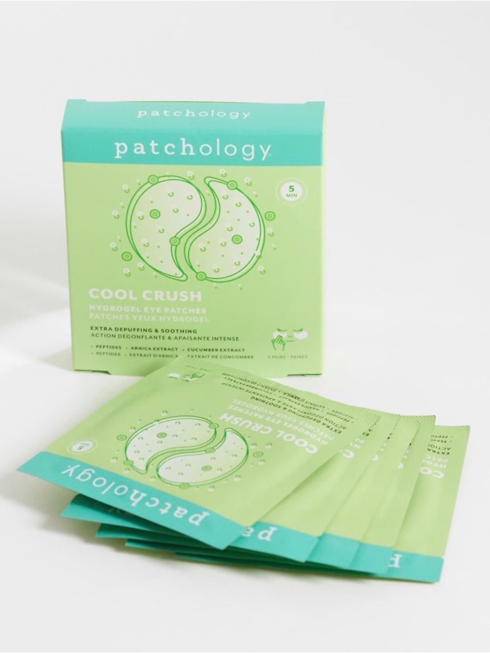 5-pack of Patchology Serve Chilled Cool Crush Hydrogel Eye Patches